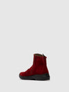 Botins com Fecho em Vermelho